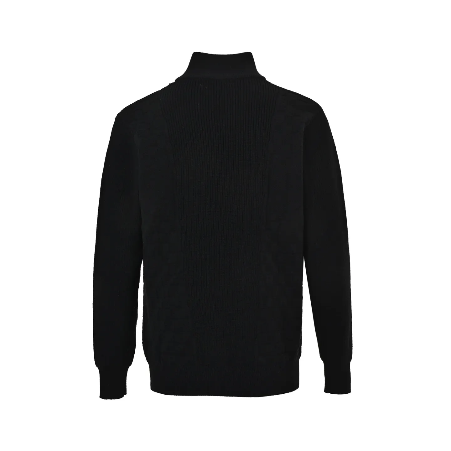 Louis Vuitton/Louis Vuitton Damier cable half-zip turtleneck sweater